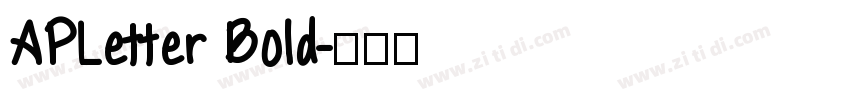 APLetter Bold字体转换